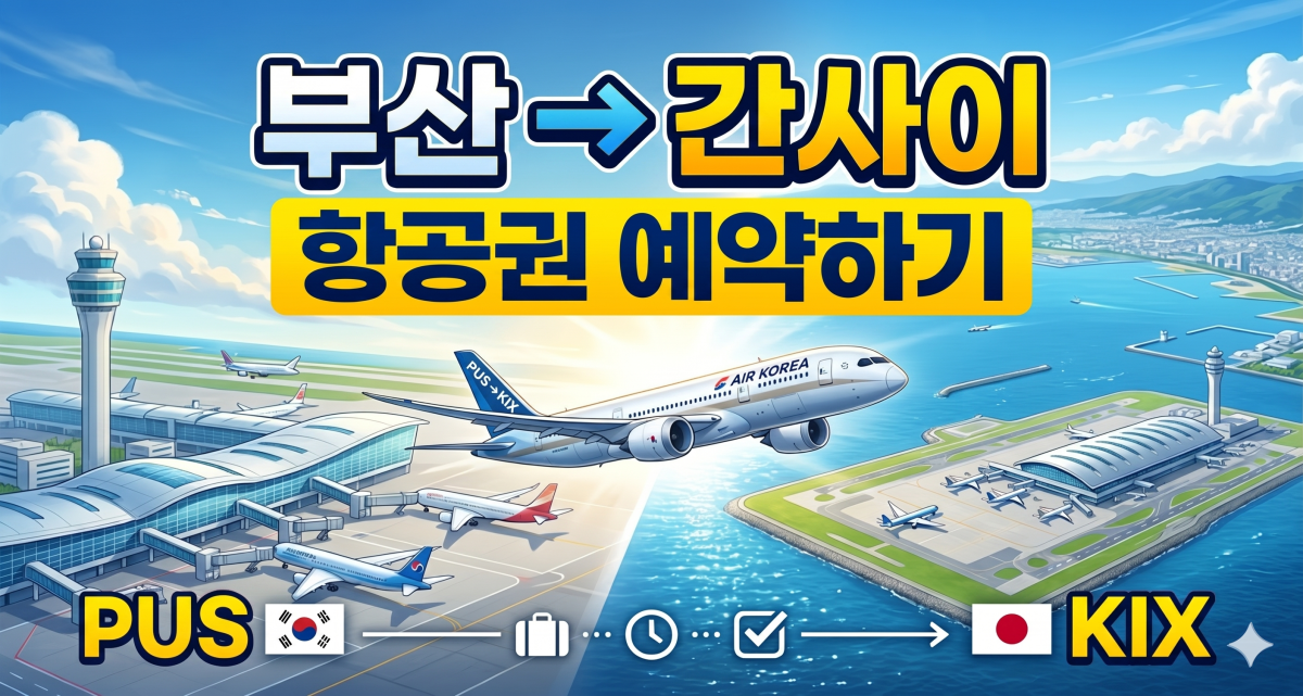 부산→ 간사이 공항 항공편 구매