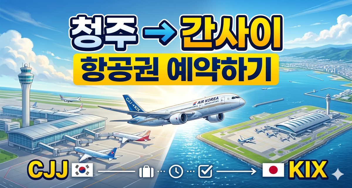 청주→ 간사이 공항 항공편 구매