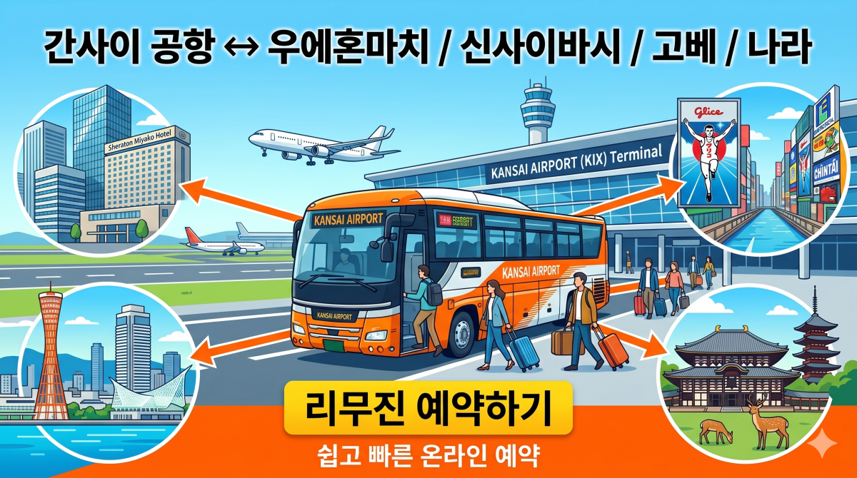 간사이 공항 오사카역(우메다) 앞