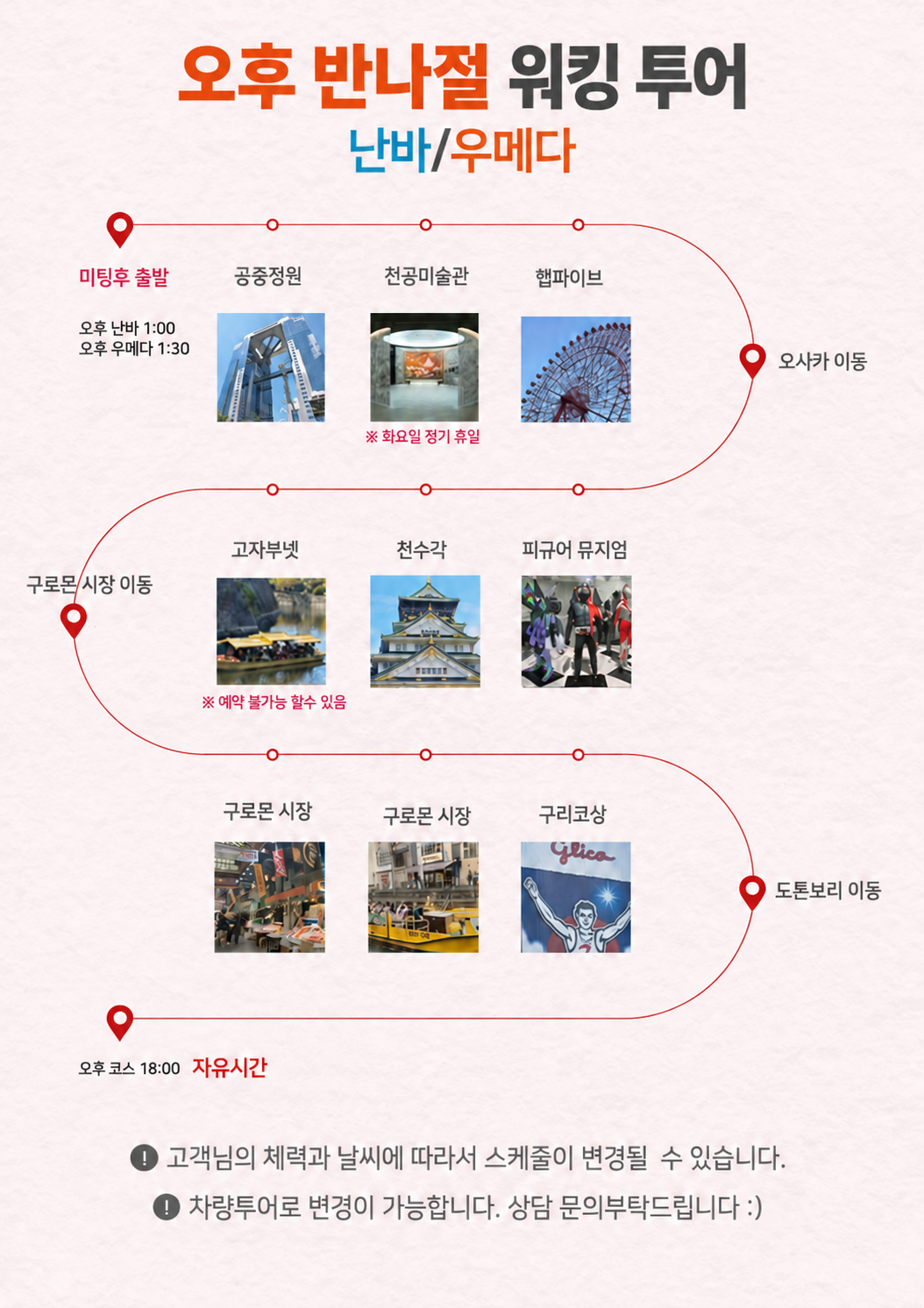 오사카 워킹투어 상세 안내 3